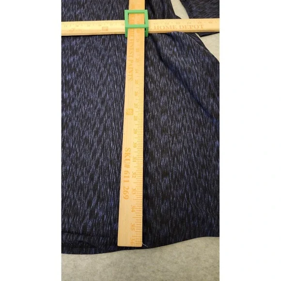 Saturday Sunday Dress Womens Medium Navy Blue Space Dye Swing 3/4 Sleeve Pockets - Picture 8 of 16